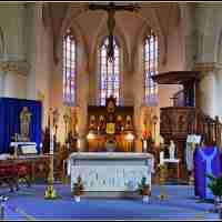 <strong>Religieus erfgoed - Sint-Bartholomeus kerk  Hillegem</strong><br> ©Herzele in Beeld<br><br><a href='https://www.herzeleinbeeld.be/Foto/1310/Religieus-erfgoed---Sint-Bartholomeus-kerk--Hillegem'><u>Meer info over de foto</u></a>