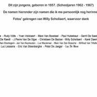 <strong>Klasfoto's Herzele  -   Geboortejaar 1957  -  Sint Paulus</strong><br> ©Herzele in Beeld<br><br><a href='https://www.herzeleinbeeld.be/Foto/579/Klasfotos-Herzele------Geboortejaar-1957-----Sint-Paulus'><u>Meer info over de foto</u></a>